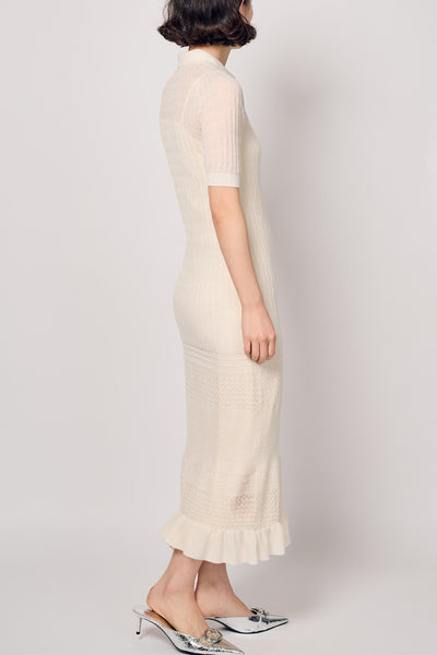 KNIT COMBI DRESS スナップ 4