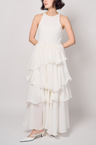 TIERED COMBI DRESS スナップ 3