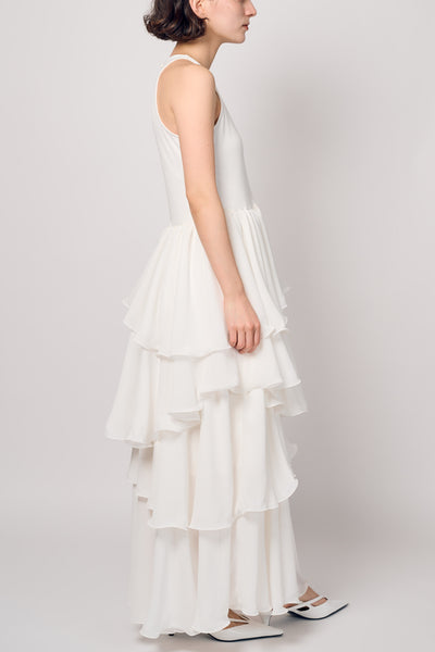 TIERED COMBI DRESS スナップ 4