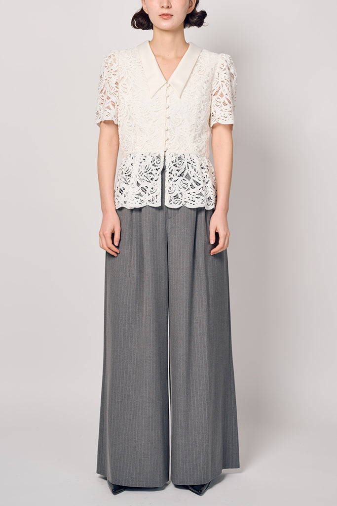 LACE PEPLUM BLOUSE – Jil Grace