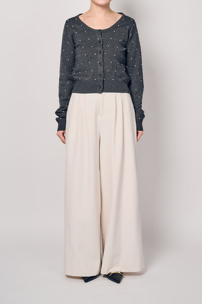 PEARL KNIT CARDIGAN スナップ 3