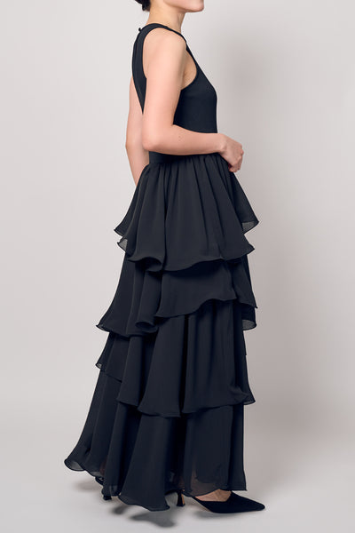 TIERED COMBI DRESS スナップ 2
