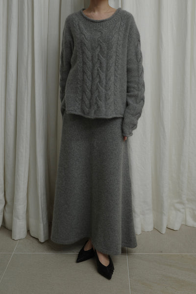 LILY KNIT SKIRT スナップ 1